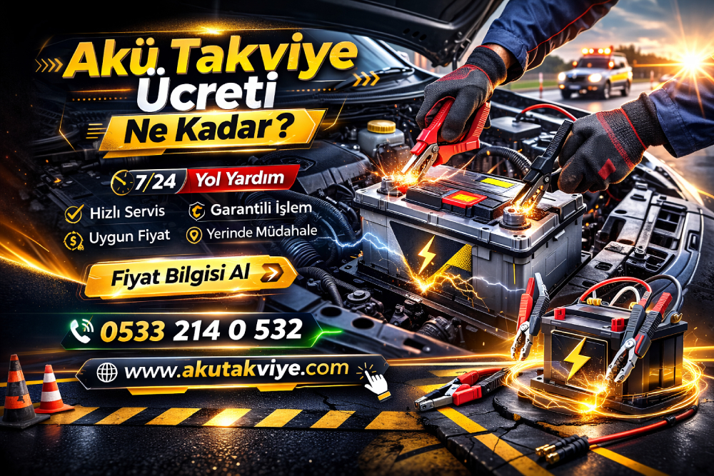 Akü takviye ücreti ne kadar ve mobil akü takviye yol yardım hizmeti