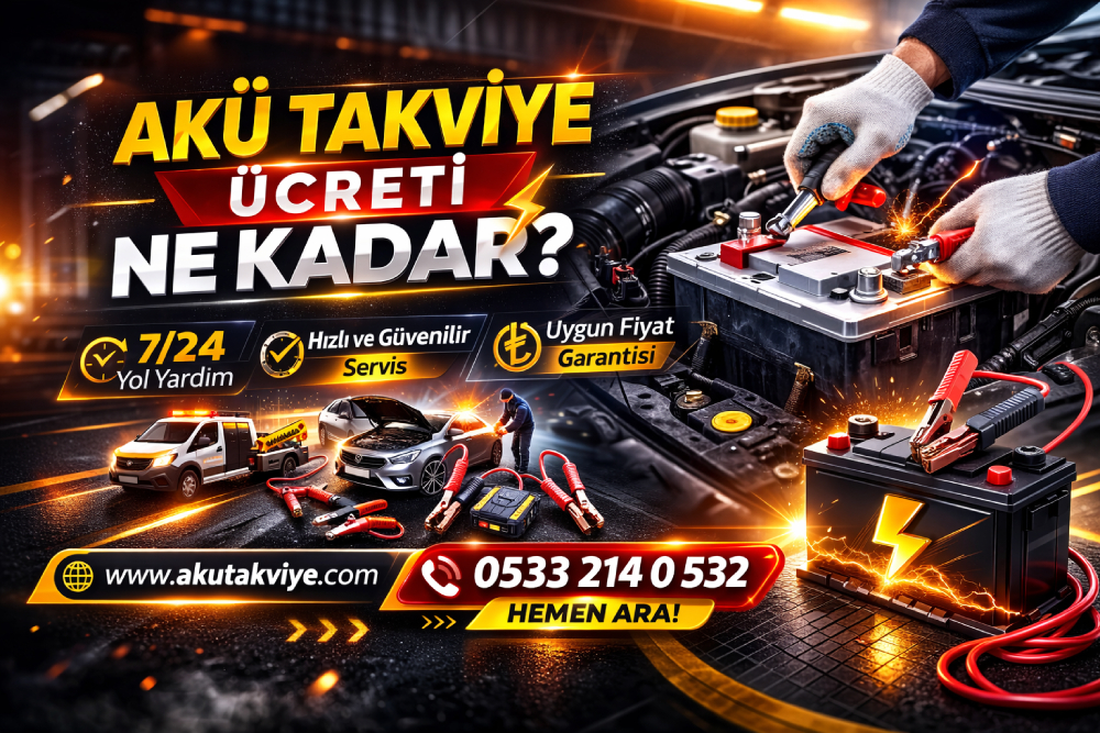Akü takviye ücreti ve mobil akü takviye yol yardım hizmeti