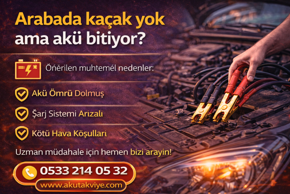 Akü sorunlarında profesyonel ve uzman destek alınması gerektiğini gösteren hizmet görseli