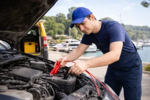 Fenerbahçe akü takviye hizmeti Kadıköy bölgesinde yolda kalan araçlara mobil akü takviyesi